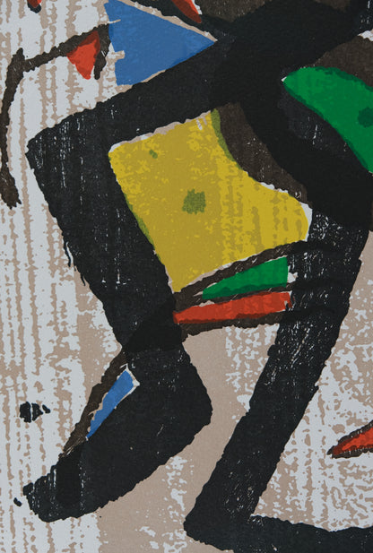 Joan MIRO : Papillon dansant - Gravure originale en couleurs
