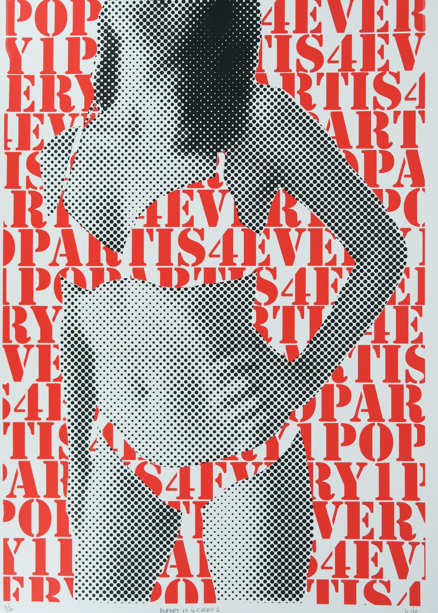Mike : Pop-art is 4 every 1 - Sérigraphie originale signée