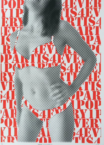 Mike : Pop-art is 4 every 1 - Sérigraphie originale signée