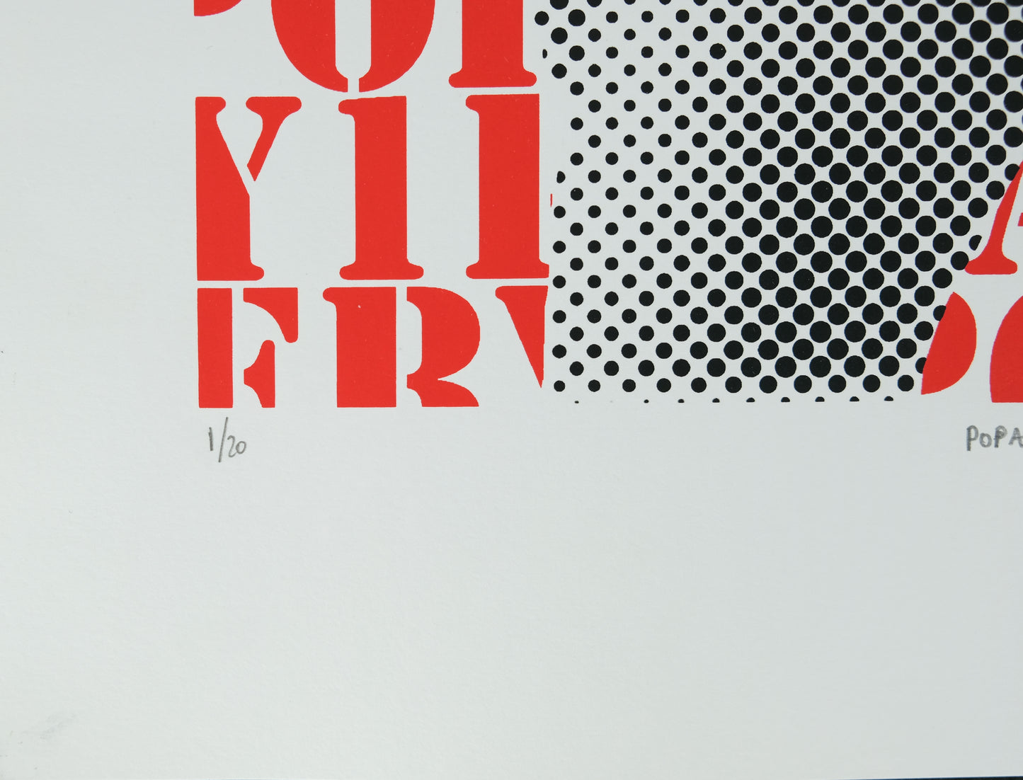 Mike : Pop-art is 4 every 1 - Sérigraphie originale signée
