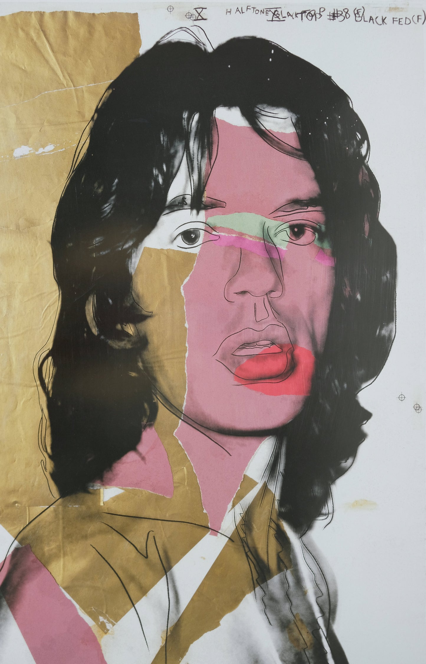 Andy WARHOL : Mick Jagger - Affiche originale en couleurs