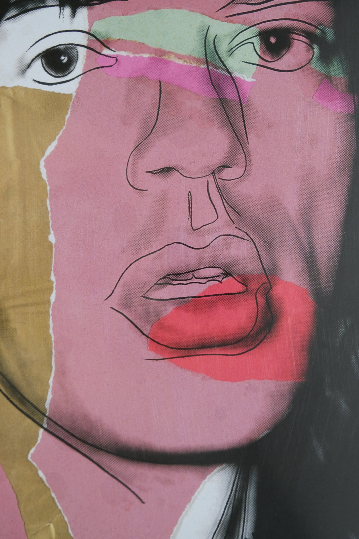 Andy WARHOL : Mick Jagger - Affiche originale en couleurs