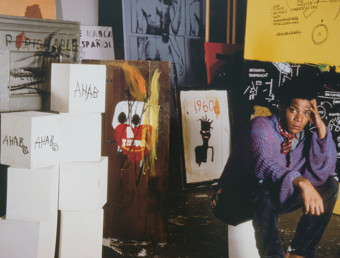 Jean Michel BASQUIAT : At Great Sones Street's studio - Affiche originale en couleurs