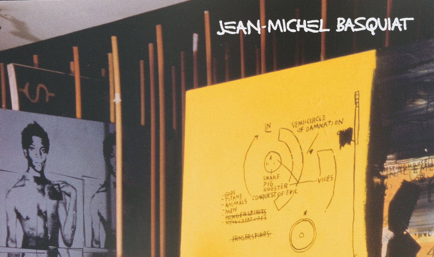 Jean Michel BASQUIAT : At Great Sones Street's studio - Affiche originale en couleurs