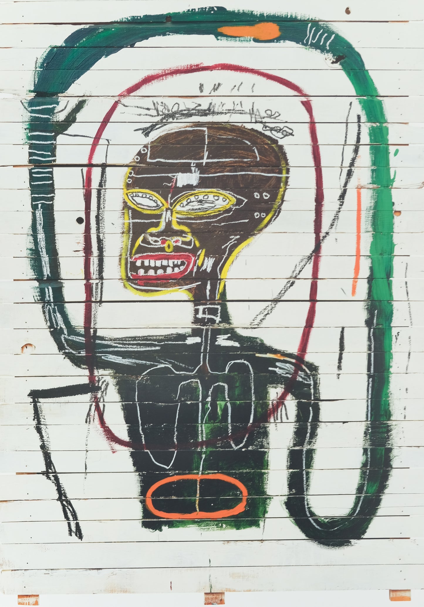 Jean Michel BASQUIAT : Flexible - Affiche originale en couleurs