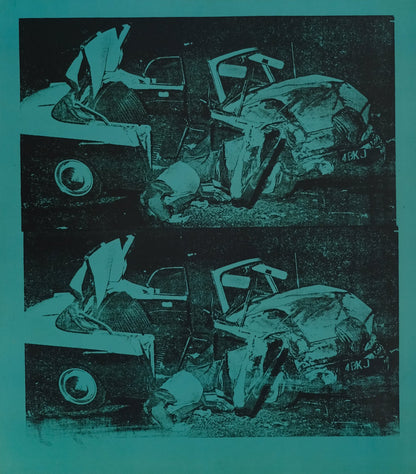 Andy WARHOL : Green disaster - Affiche originale en couleurs
