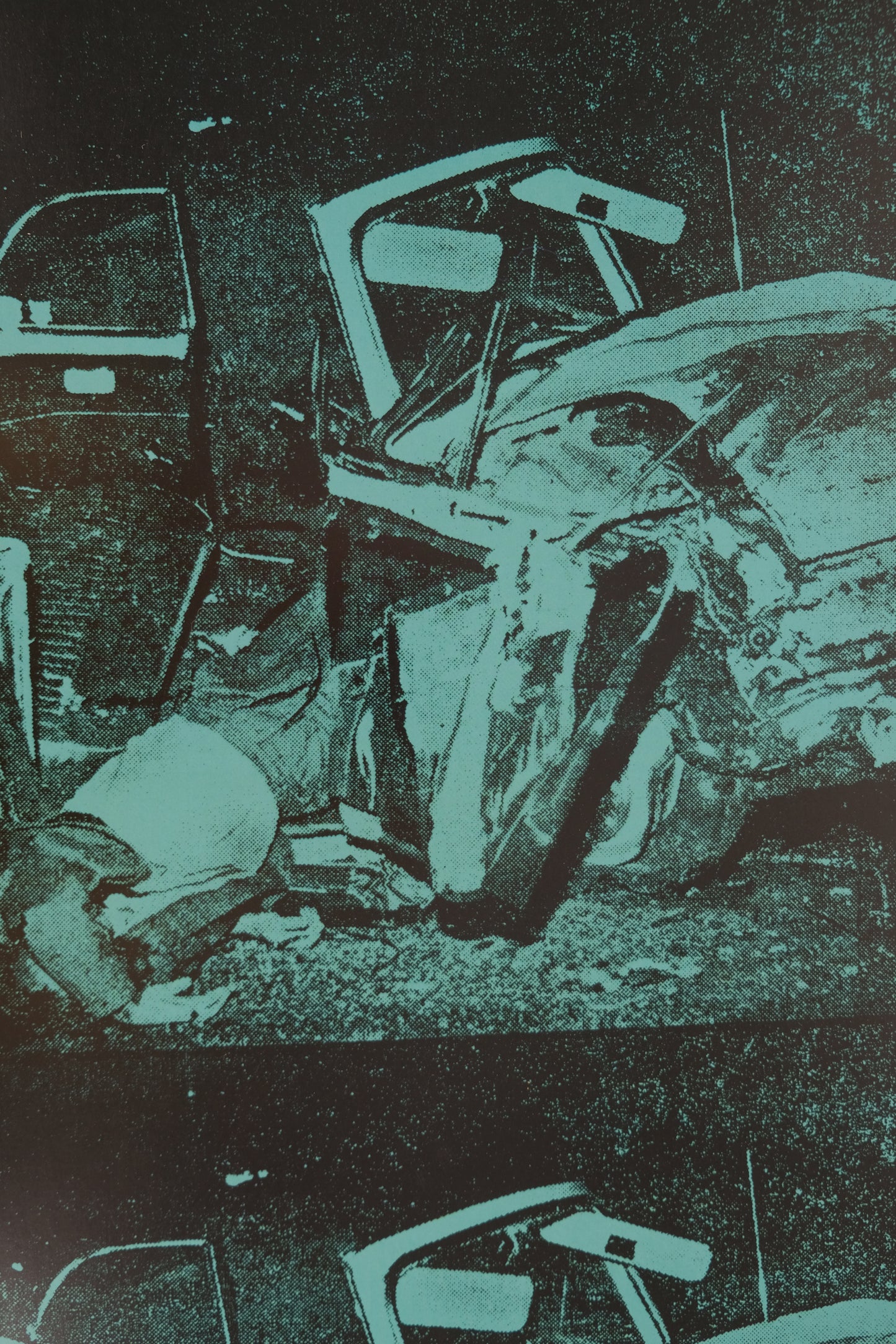 Andy WARHOL : Green disaster - Affiche originale en couleurs