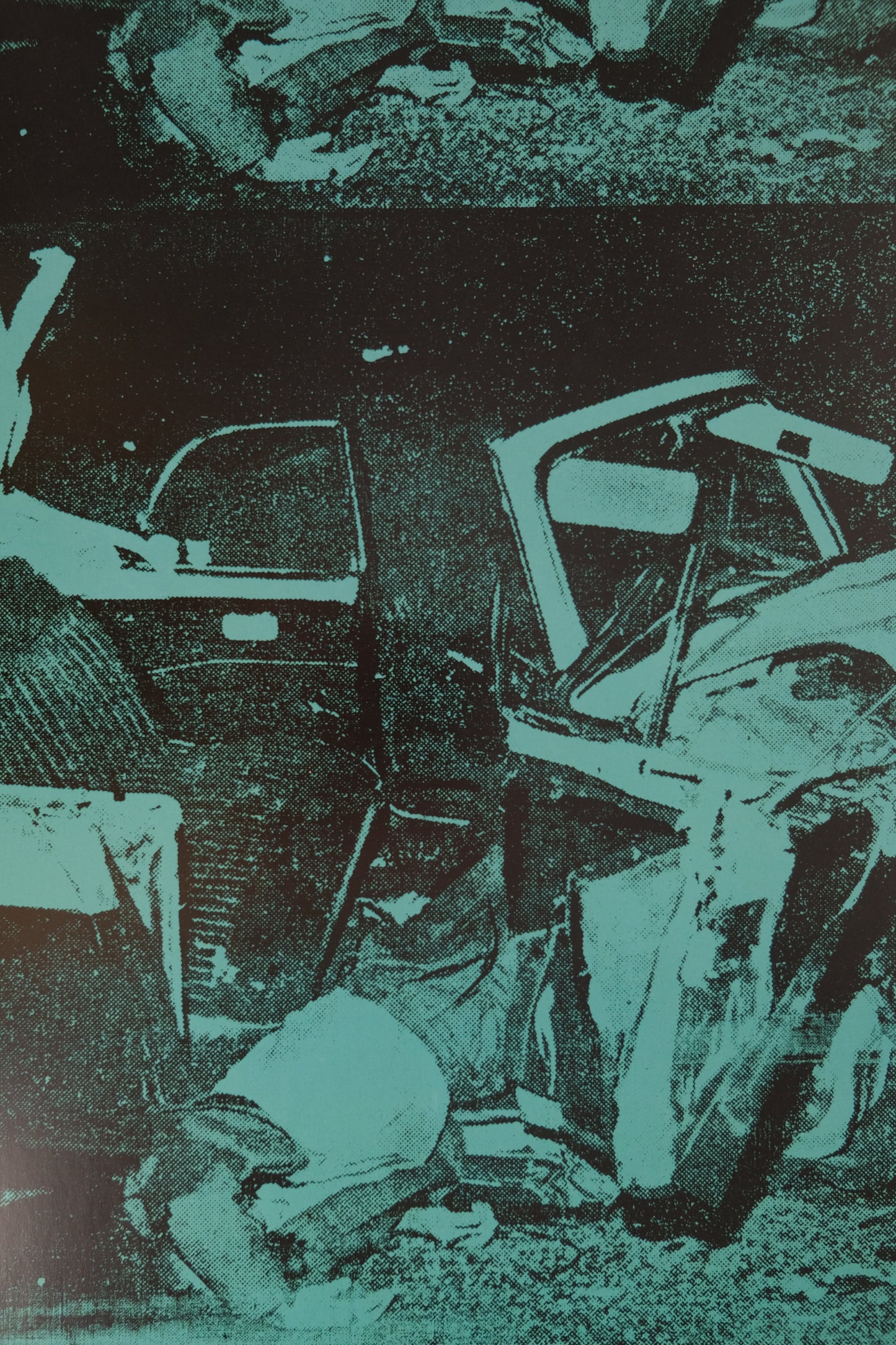 Andy WARHOL : Green disaster - Affiche originale en couleurs