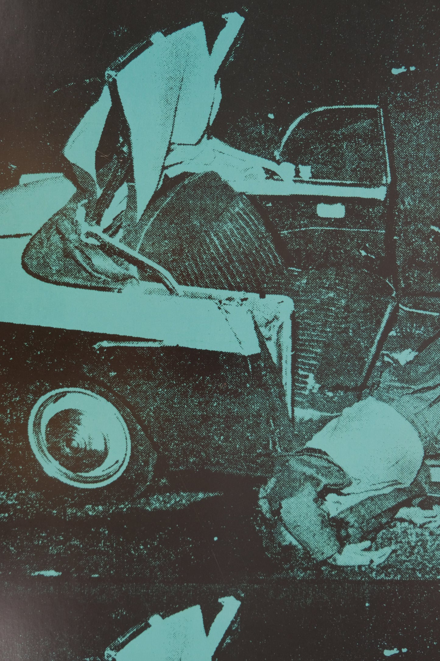 Andy WARHOL : Green disaster - Affiche originale en couleurs