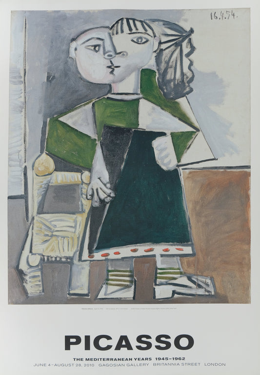 Pablo PICASSO : Paloma debout - Affiche originale en couleurs