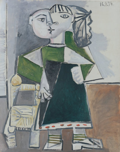 Pablo PICASSO : Paloma debout - Affiche originale en couleurs