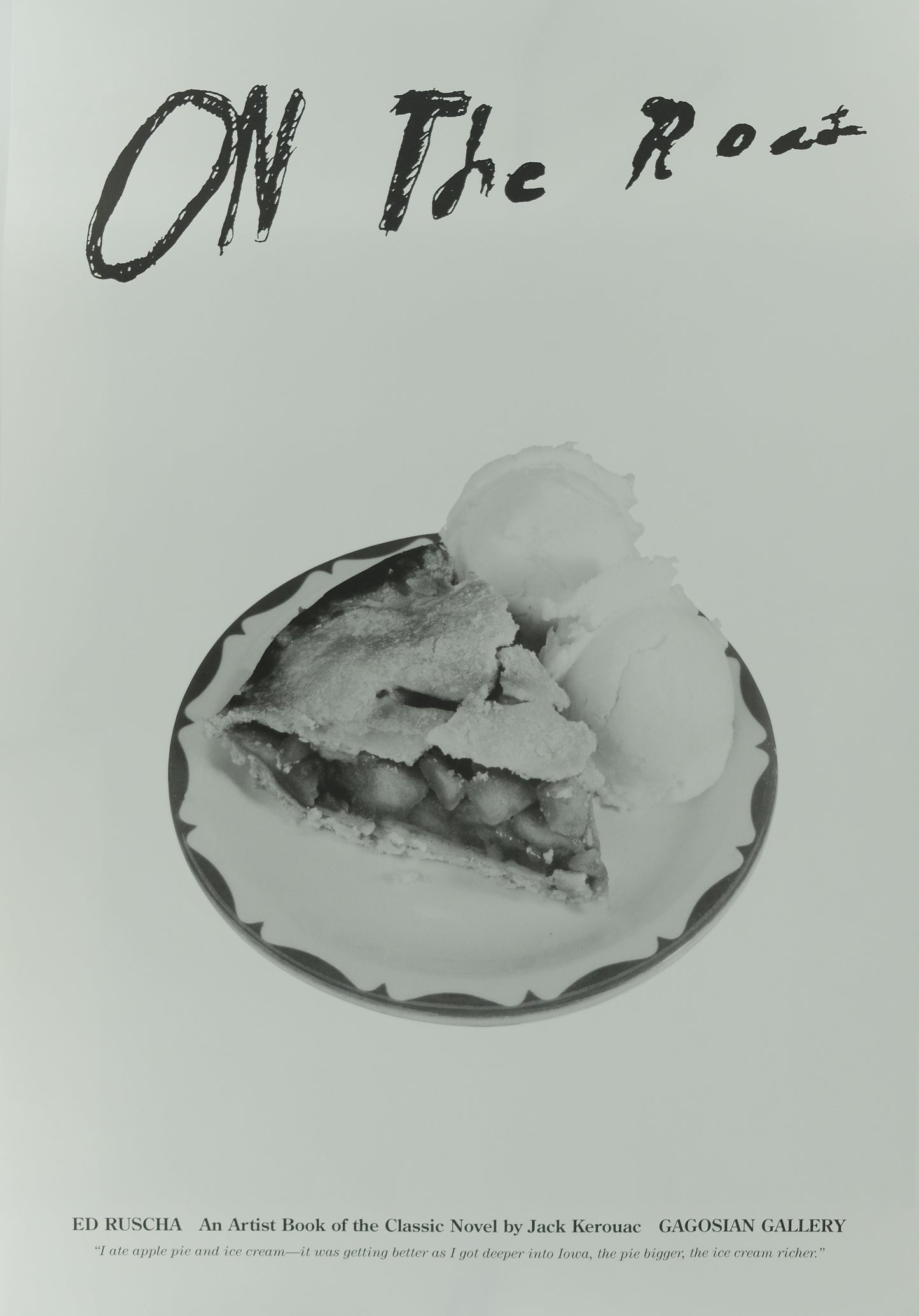 Ed RUSCHA : Apple pie - Affiche originale