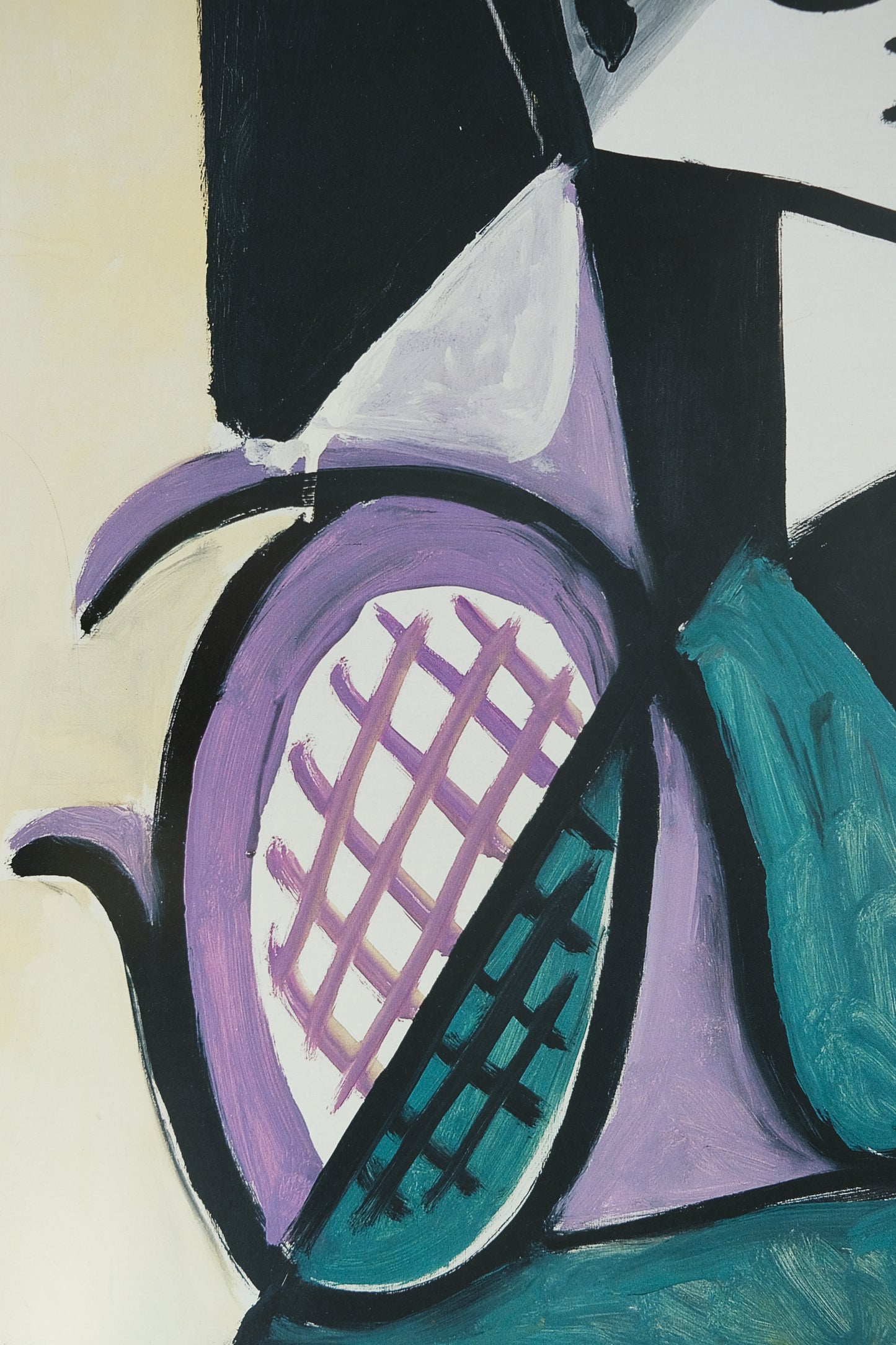 Pablo PICASSO : Portrait de femme à la robe verte - Affiche originale en couleurs