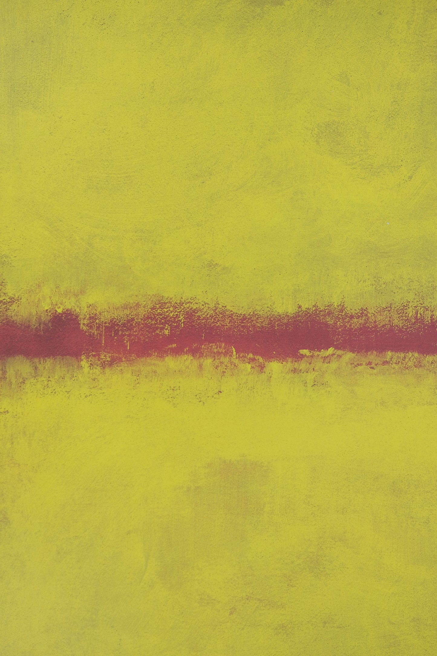 Mark ROTHKO : Composition rouge et jaune - Affiche originale en couleurs