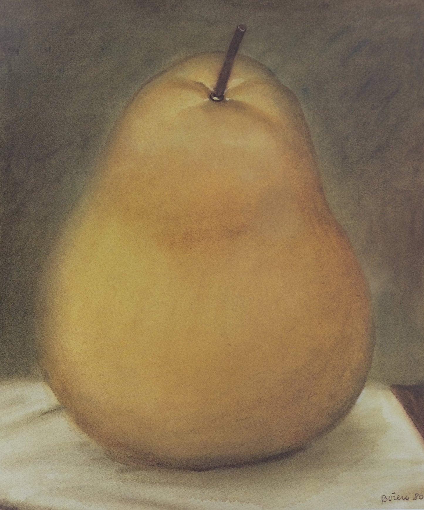 Fernando BOTERO : La poire - Affiche originale signée