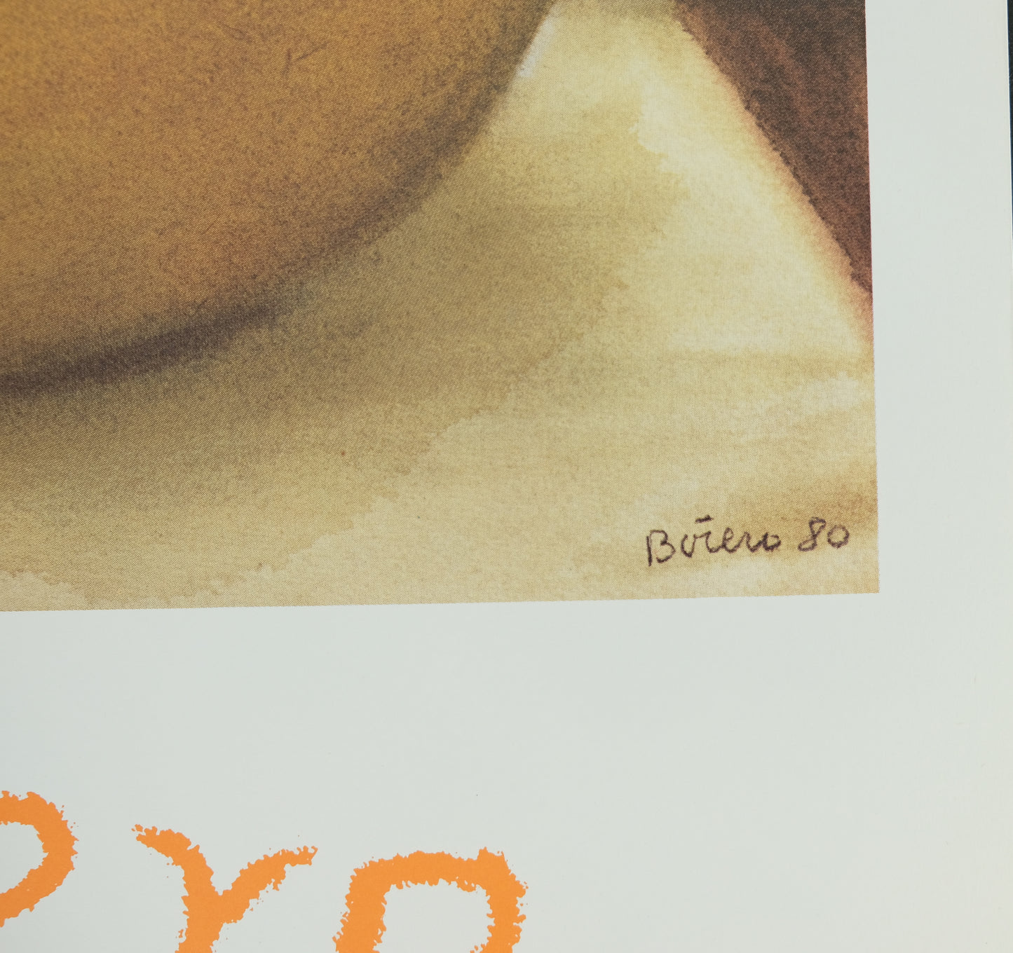 Fernando BOTERO : La poire - Affiche originale signée