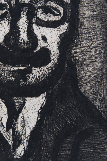Georges ROUAULT : Le directeur de théâtre- Gravure originale signée