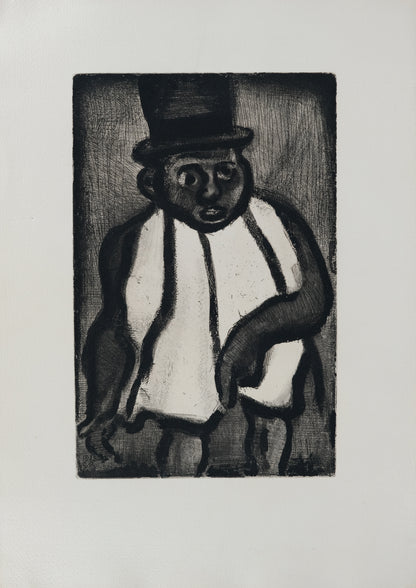 Georges ROUAULT : Bon candidat Boudoubadabou - Gravure originale signée