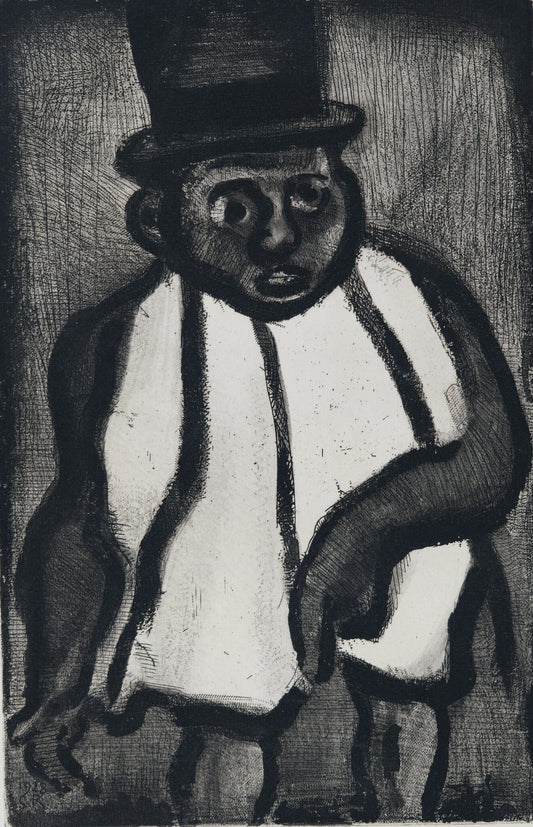 Georges ROUAULT : Bon candidat Boudoubadabou - Gravure originale signée
