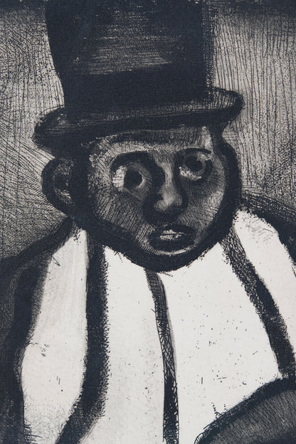Georges ROUAULT : Bon candidat Boudoubadabou - Gravure originale signée