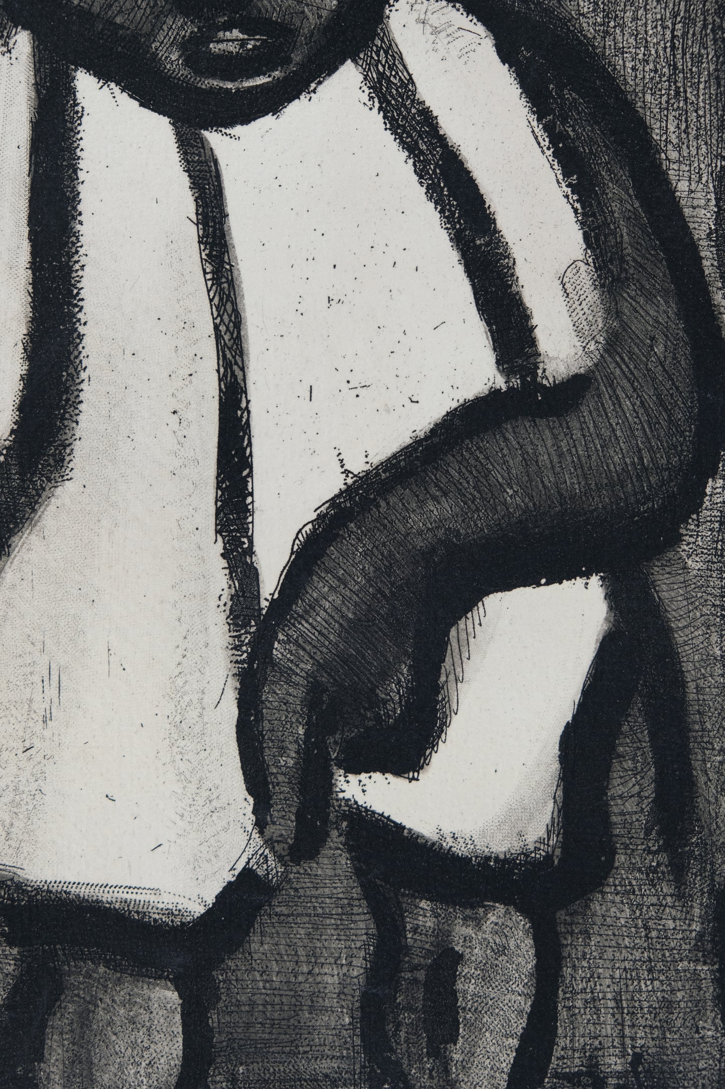Georges ROUAULT : Bon candidat Boudoubadabou - Gravure originale signée