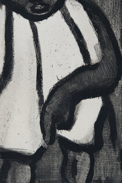 Georges ROUAULT : Bon candidat Boudoubadabou - Gravure originale signée