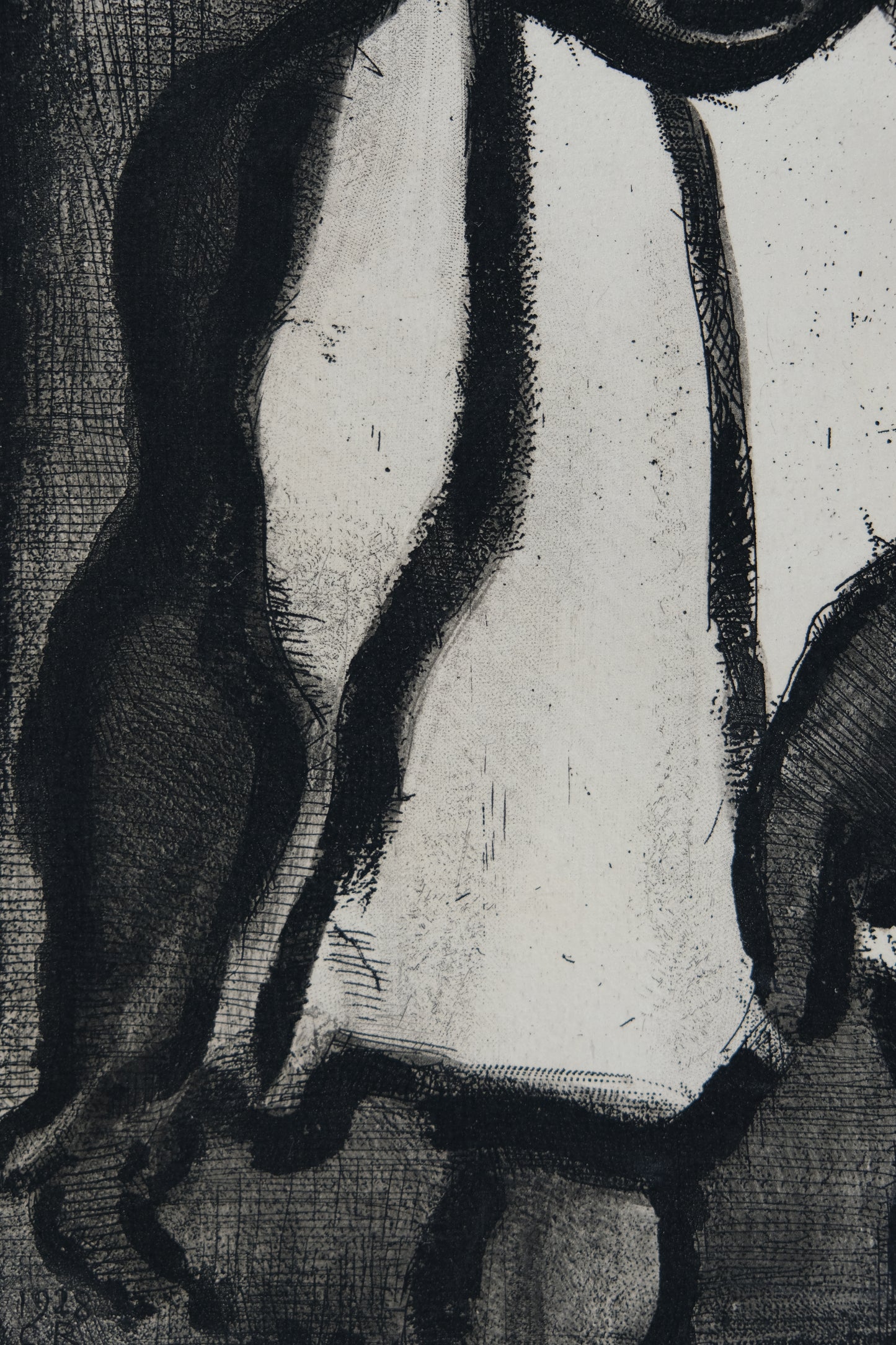 Georges ROUAULT : Bon candidat Boudoubadabou - Gravure originale signée