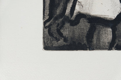 Georges ROUAULT : Bon candidat Boudoubadabou - Gravure originale signée