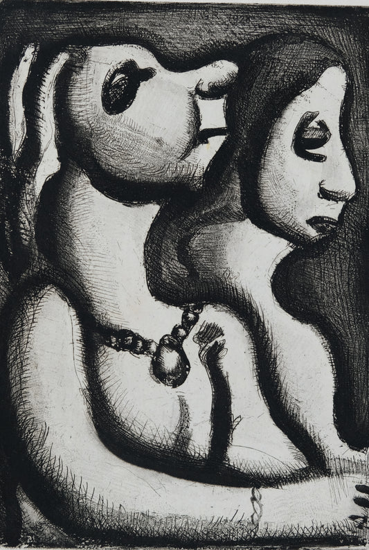 Georges ROUAULT : Les deux matrones - Gravure originale