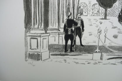 Yves BRAYER : L'entrée du Palais du Golestan - Lithographie originale signée