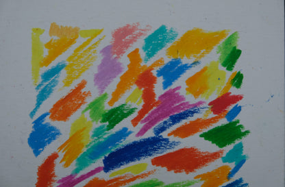 Françoise GALLE : Route abstraite - Pastel signé