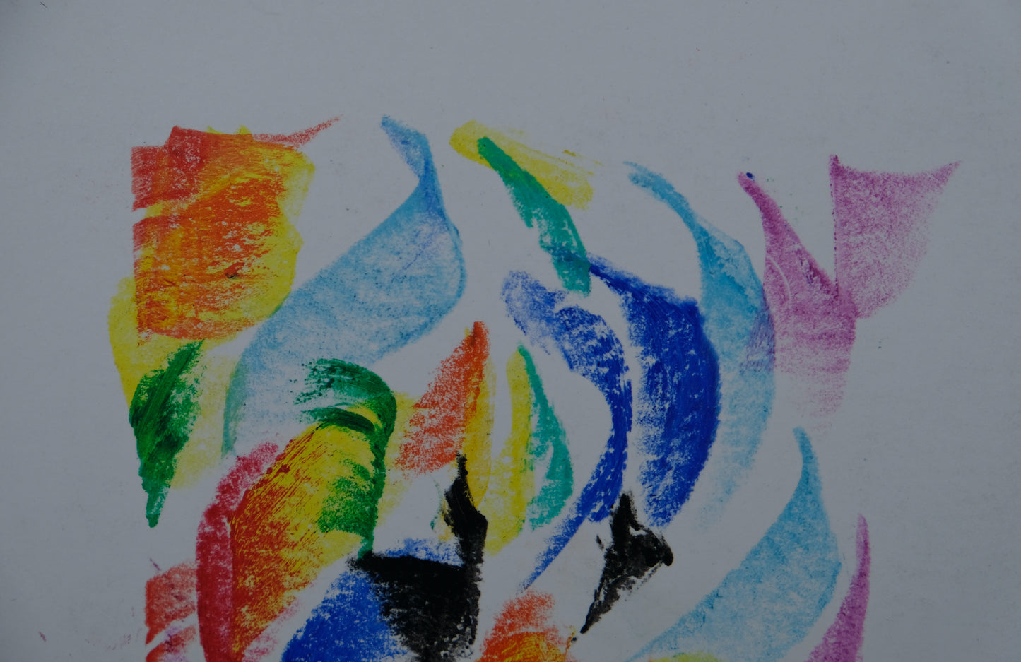 Françoise GALLE : Transcendance abstraite - Pastel signé