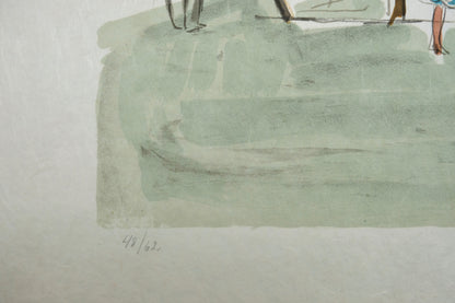 Yves BRAYER :  La Corniche - Lithographie originale signée