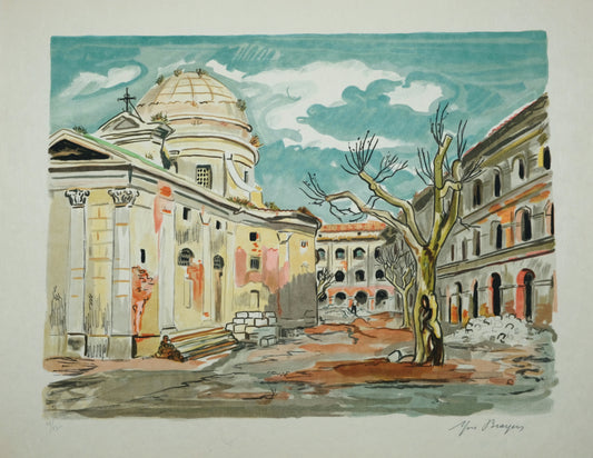 Yves BRAYER : La Vieille Charité - Lithographie originale signée