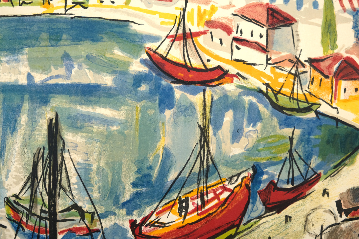 François DESNOYER : Les transporteurs d'Égine - Lithographie originale signée
