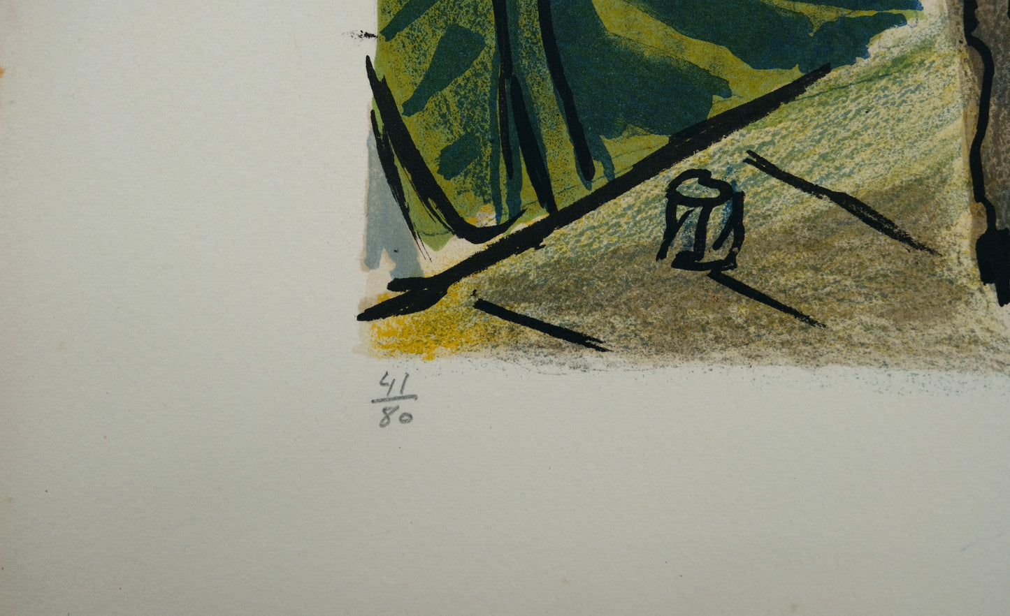 François DESNOYER : Les transporteurs d'Égine - Lithographie originale signée