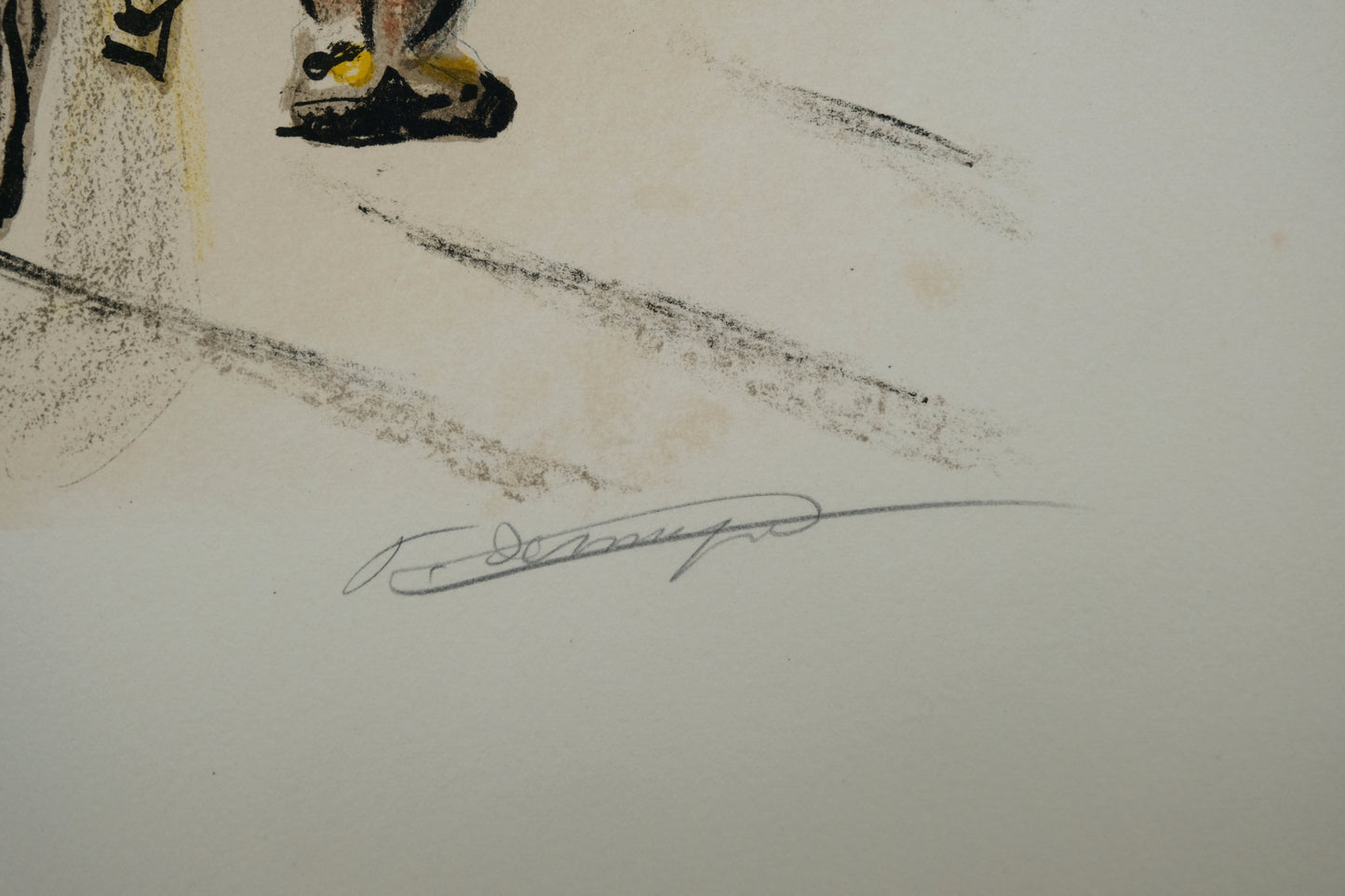 François DESNOYER : Les transporteurs d'Égine - Lithographie originale signée