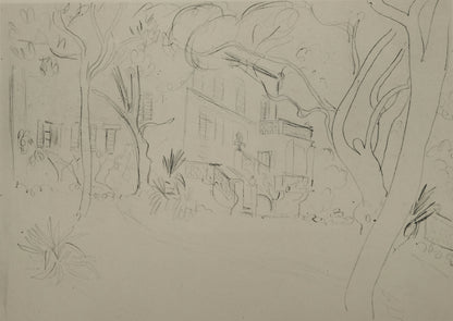 Henri MATISSE : L'entrée de la maison - Lithographie