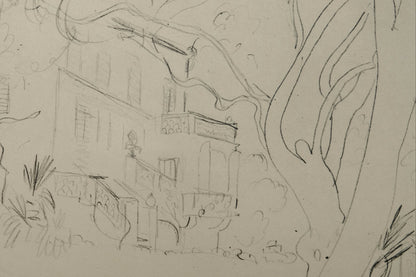 Henri MATISSE : L'entrée de la maison - Lithographie