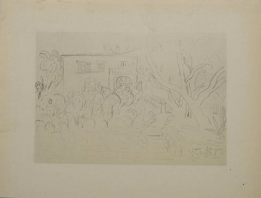 Henri MATISSE : La maison au bout de l'allée - Lithographie