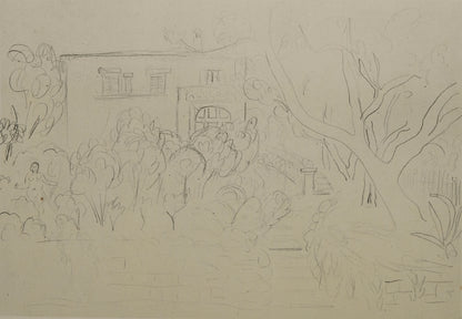 Henri MATISSE : La maison au bout de l'allée - Lithographie