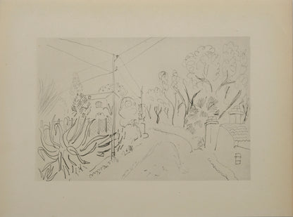 Henri MATISSE : Rue provencale- Lithographie