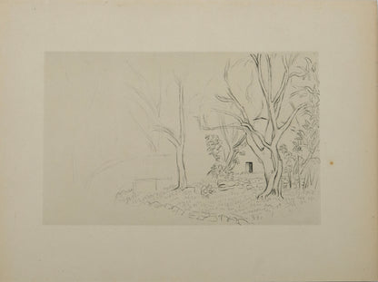 Henri MATISSE : Jardin en Provence - Lithographie