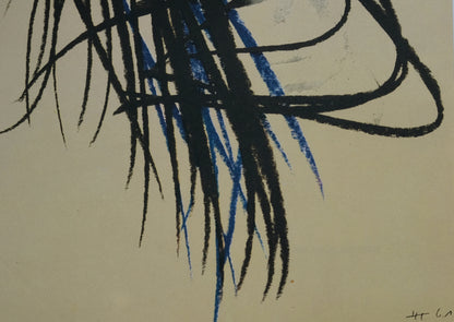 Hans HARTUNG : Pastel - Lithographie en couleurs