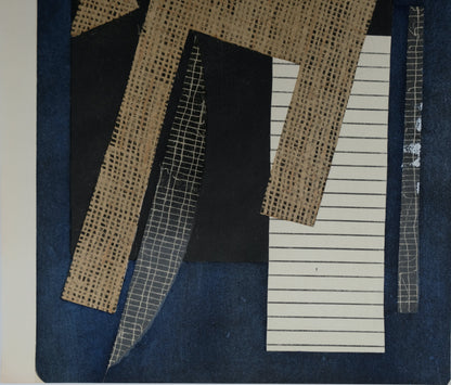 Alberto MAGNELLI : Composition abstraite - Pochoir original signé