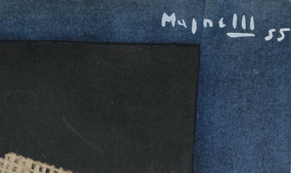 Alberto MAGNELLI : Composition abstraite - Pochoir original signé