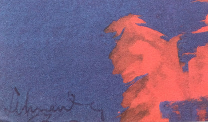 Gérard SCHNEIDER : Gouache, 1967 - Lithographie offset