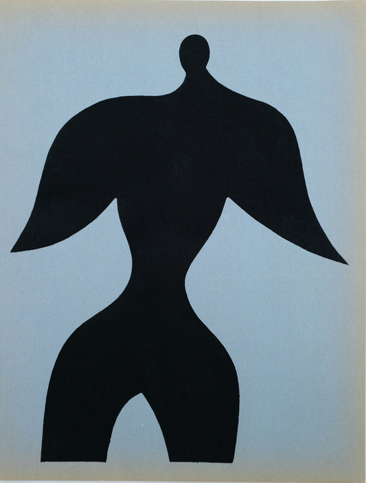 Jean ARP : Homme oiseau - Pochoir