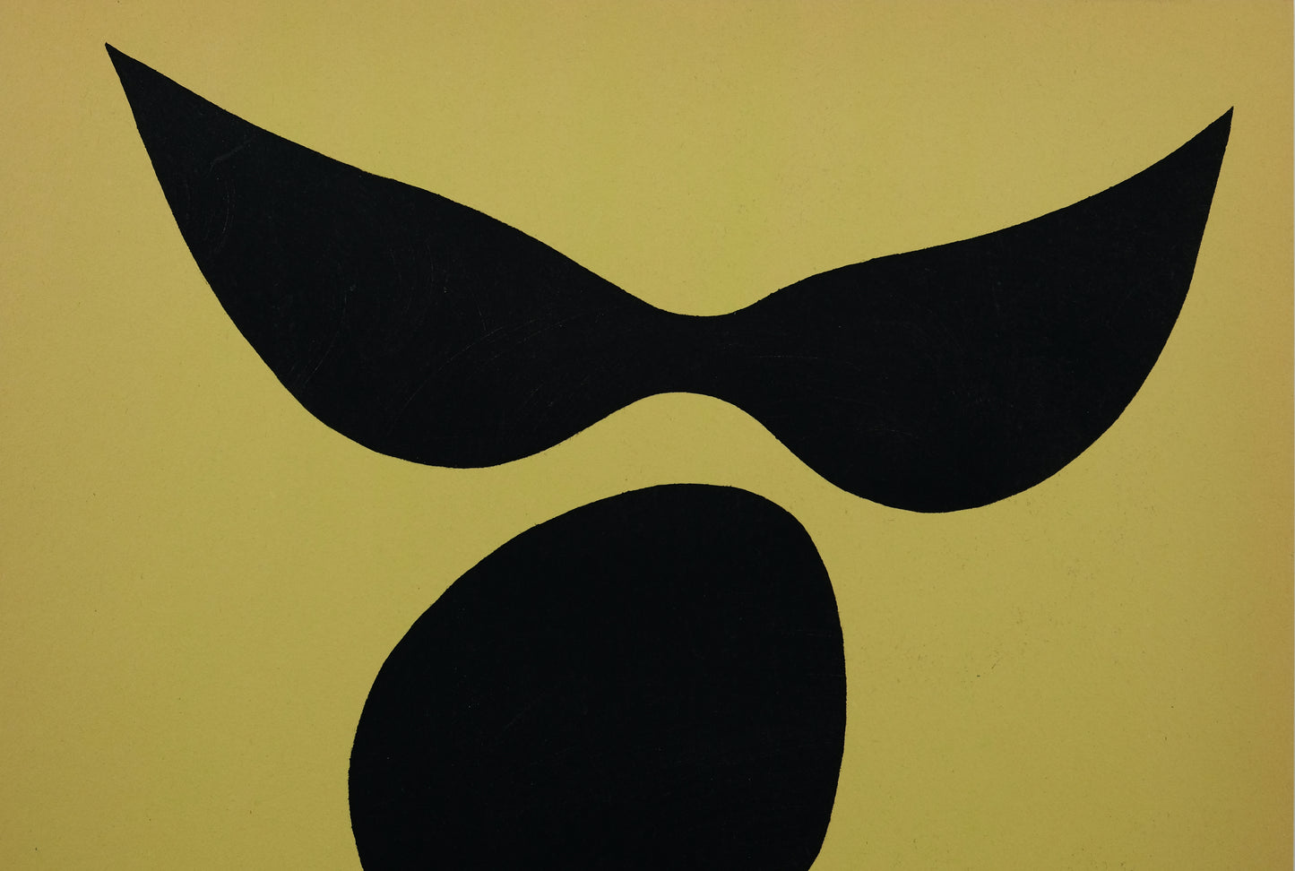 Jean ARP : Moustache et squelette - Pochoir