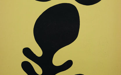 Jean ARP : Moustache et squelette - Pochoir